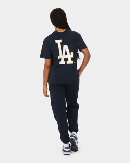 Majestic Athletic Women's Los Angeles Dodgers Contrast Stitch T-Shirt True Navy