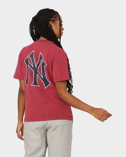 Majestic Athletic Women's Contrast Stitch T-Shirt Dark Blood