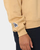 Majestic Athletic Women's Los Angeles Dodgers Heritage Crewneck Tan