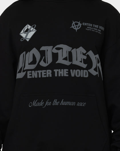 Loiter Void Multi Logo Hoodie Black/Charcoal