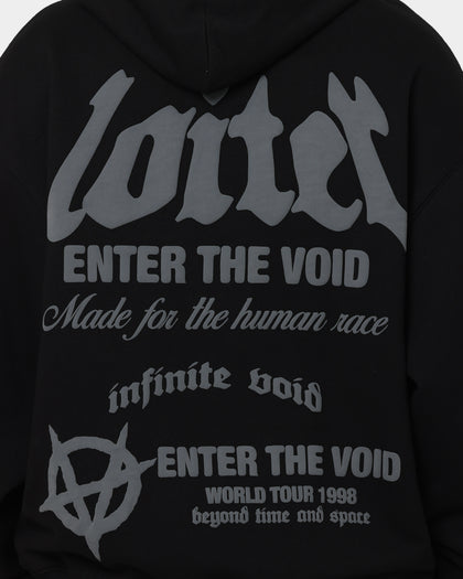 Loiter Void Multi Logo Hoodie Black/Charcoal