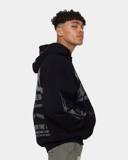 Loiter Void Multi Logo Hoodie Black/Charcoal