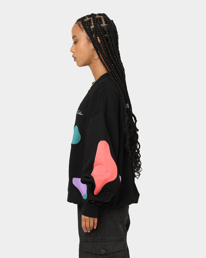 Loiter Inset Crewneck Black/Multi-Coloured