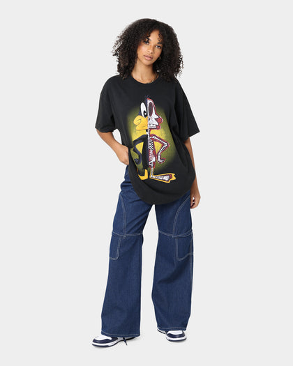 Goat Crew X Looney Tunes Daffy Vintage T-Shirt Black Wash