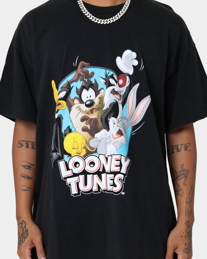 Goat Crew X Looney Tunes Group Vintage T-Shirt Black Wash