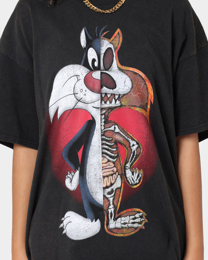 Goat Crew X Looney Tunes Sylvester Vintage T-Shirt Black Wash
