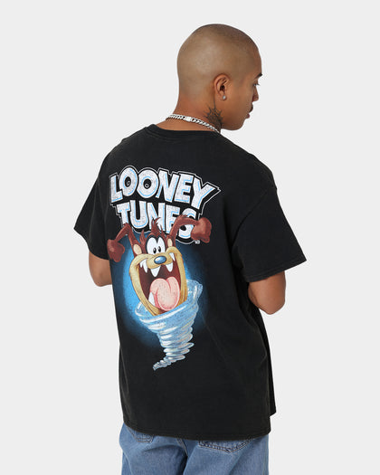 Goat Crew X Looney Tunes Tazzy Vintage T-Shirt Black Wash