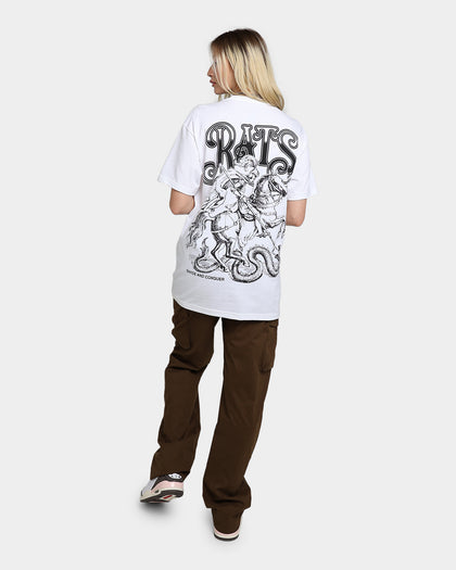 Rats Get Fat Divide And Conquer T-Shirt White