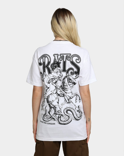 Rats Get Fat Divide And Conquer T-Shirt White