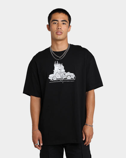 Rats Get Fat X Funeral French FF Car T-Shirt Black