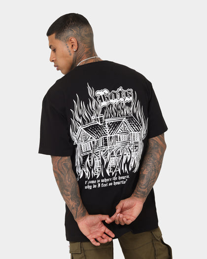 Rats Get Fat Heartless T-Shirt Black