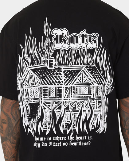 Rats Get Fat Heartless T-Shirt Black