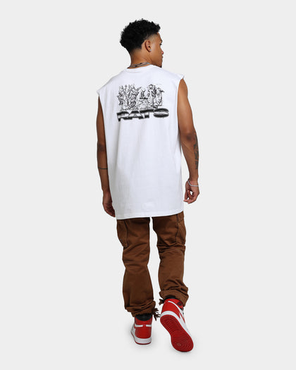 Rats Get Fat Memorial Muscle T-Shirt White