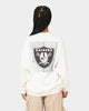Majestic Athletic Women's Las Vegas Raiders Bandana Paisley Crewneck Optic White