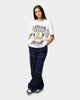 Mitchell & Ness Women's Los Angeles Lakers 3 Time NBA Champ Boxy Vintage T-Shirt Vintage White