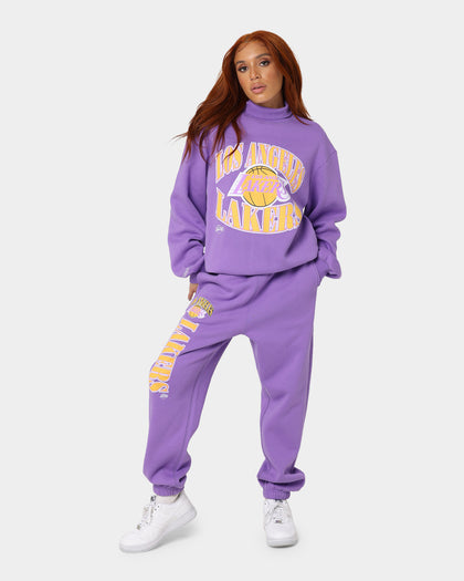 Mitchell & Ness Women's Los Angeles Lakers Point Guard Crewneck Faded Purple