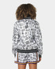 Mitchell & Ness Women's Doodle Satin Jacket Black/White