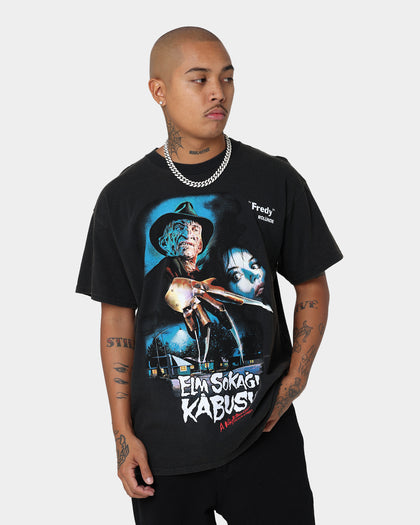 American Thrift X A Nightmare on Elm Street Nightmare Poster Vintage T-Shirt Vintage Black