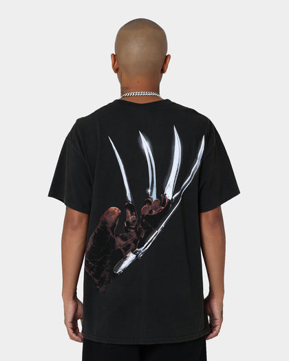 American Thrift X A Nightmare on Elm Street Nightmare Poster Vintage T-Shirt Vintage Black