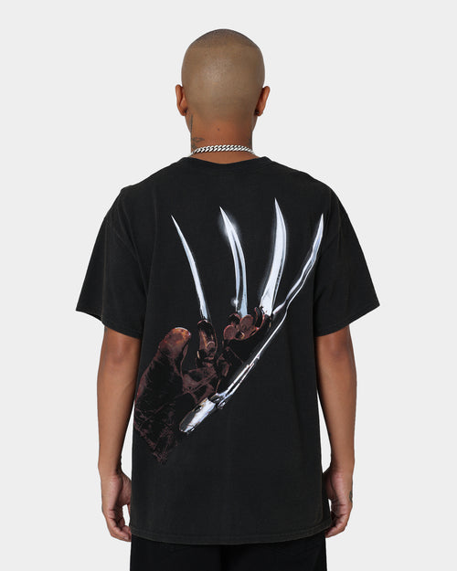 American Thrift X A Nightmare on Elm Street Nightmare Poster Vintage T-Shirt Vintage Black