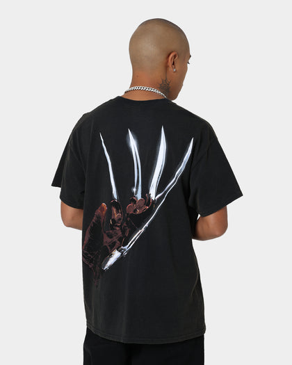 American Thrift X A Nightmare on Elm Street Nightmare Poster Vintage T-Shirt Vintage Black