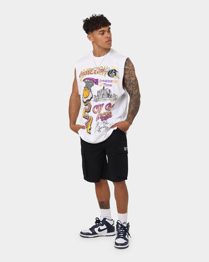 Goat Crew City Of Angels Muscle T-Shirt White