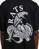 Rats Get Fat Cut Throat Short Sleeve T-Shirt Black