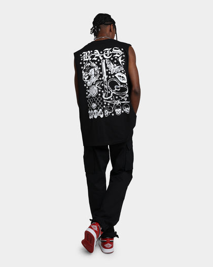 Rats Get Fat Flash Muscle T-Shirt Black