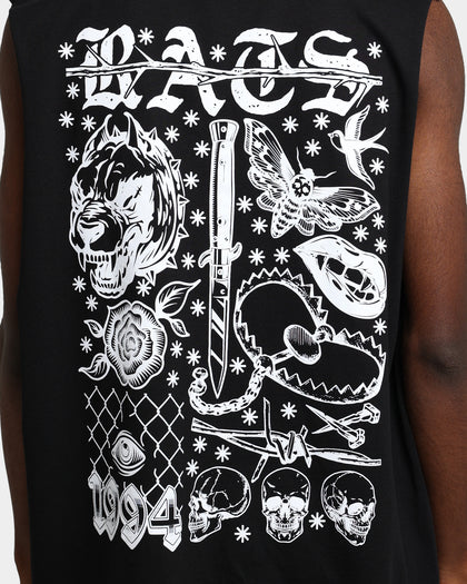 Rats Get Fat Flash Muscle T-Shirt Black