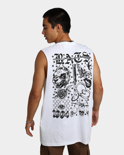 Rats Get Fat Flash Muscle T-Shirt White