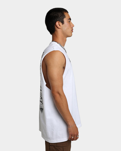 Rats Get Fat Flash Muscle T-Shirt White