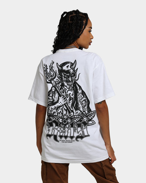 Rats Get Fat Idle Hands T-Shirt White