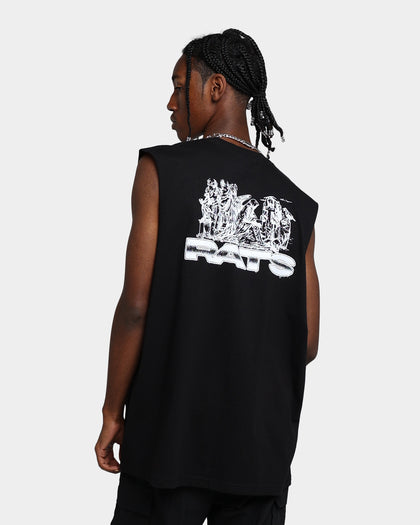 Rats Get Fat Memorial Muscle T-Shirt Black