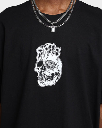 Rats Get Fat X Funeral French Rats Skull T-Shirt Black