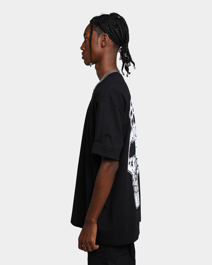 Rats Get Fat X Funeral French Rats Skull T-Shirt Black