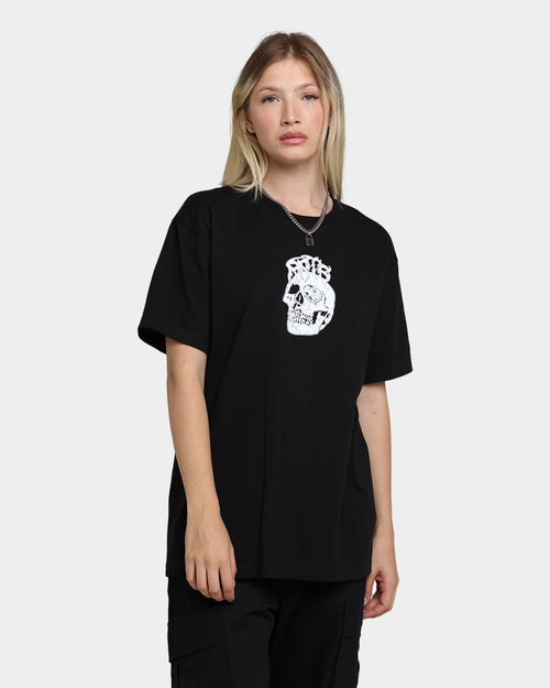 Rats Get Fat X Funeral French Rats Skull T-Shirt Black