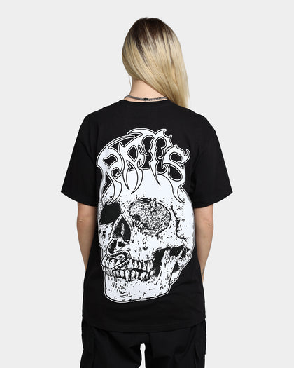 Rats Get Fat X Funeral French Rats Skull T-Shirt Black