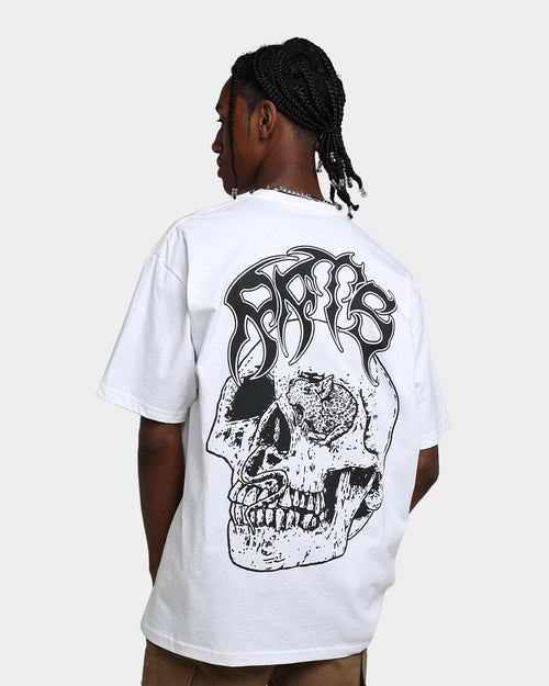 Rats Get Fat X Funeral French Rats Skull T-Shirt White