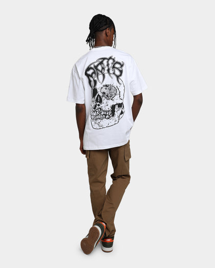 Rats Get Fat X Funeral French Rats Skull T-Shirt White