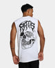 Rats Get Fat Skull Muscle T-Shirt White