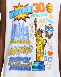 Goat Crew State Of Mind Muscle T-Shirt White
