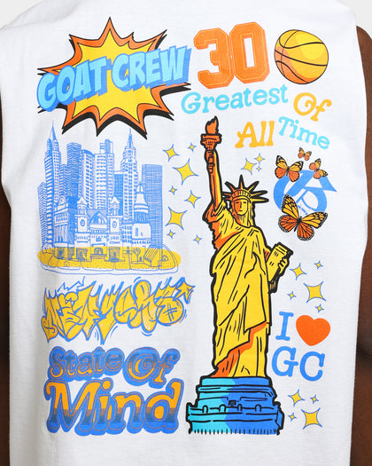 Goat Crew State Of Mind Muscle T-Shirt White