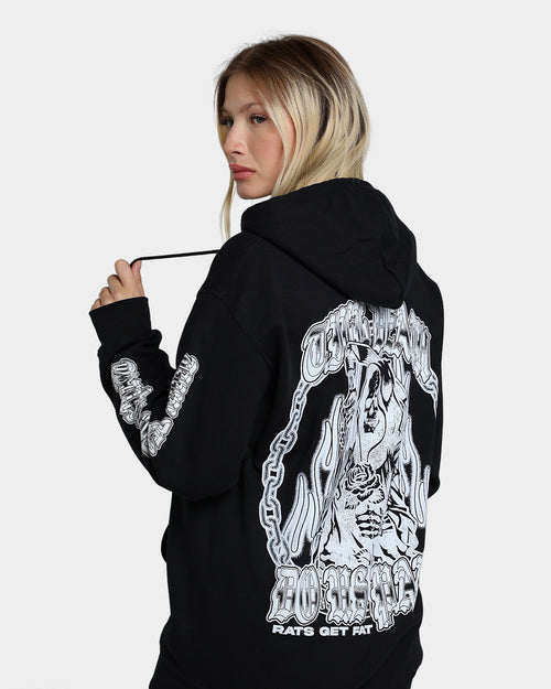 Rats Get Fat Till Death Hoodie Black