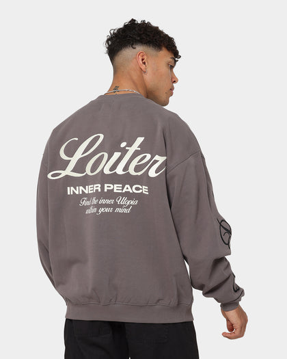 Loiter Aura Premium Crewneck Charcoal