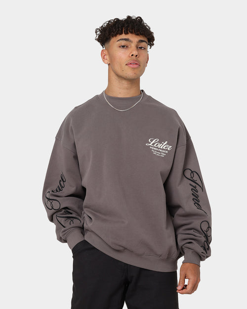 Loiter Aura Premium Crewneck Charcoal
