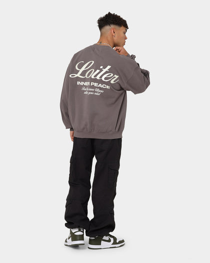 Loiter Aura Premium Crewneck Charcoal