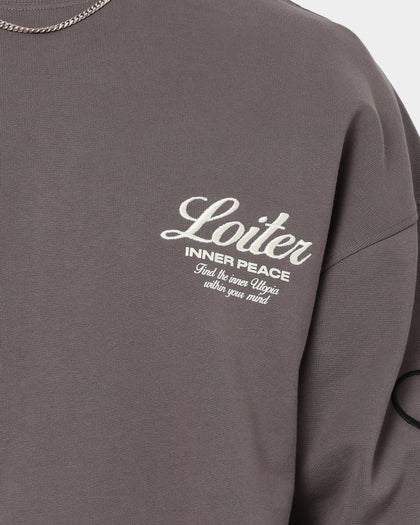 Loiter Aura Premium Crewneck Charcoal