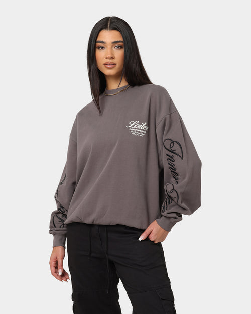 Loiter Aura Premium Crewneck Charcoal