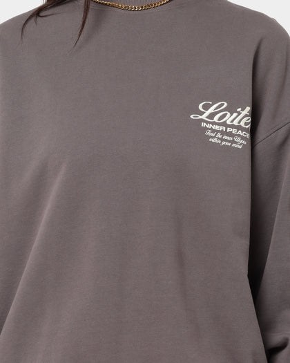 Loiter Aura Premium Crewneck Charcoal