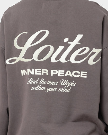 Loiter Aura Premium Crewneck Charcoal